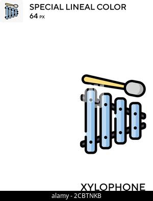 Xylophone Special lineal color vector icon. Xylophone icons for your business project Stock Vector