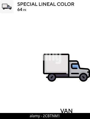 Van Special lineal color vector icon. Van icons for your business project Stock Vector