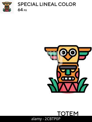 Totem Special lineal color vector icon. Totem icons for your business project Stock Vector