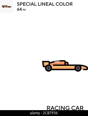 Racing car Special lineal color vector icon. Racing car icons for your business project Stock Vector