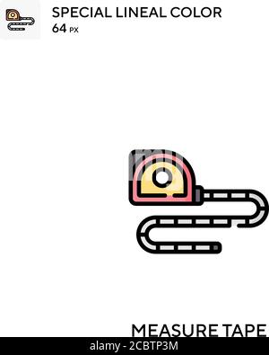 Tape measure special lineal color vector icon. Tape measure icons for ...