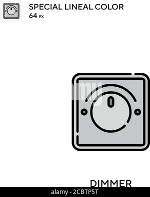 Dimmer Special lineal color vector icon. Dimmer icons for your business project Stock Vector
