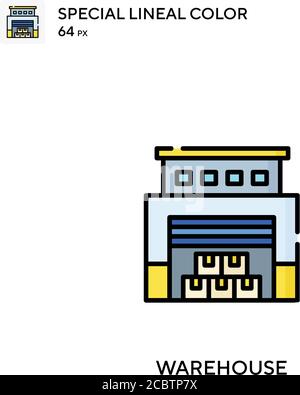 Warehouse Special lineal color vector icon. Warehouse icons for your business project Stock Vector