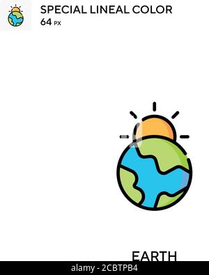 Earth Special lineal color icon. Illustration symbol design template ...