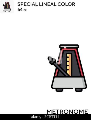 Metronome Special lineal color vector icon. Metronome icons for your business project Stock Vector
