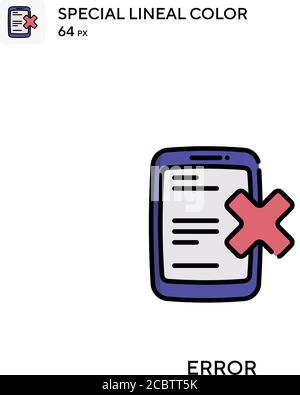 Error Special lineal color vector icon. Error icons for your business project Stock Vector