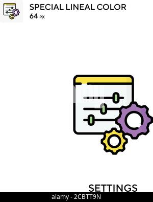 Settings special lineal color vector icon. Settings icons for your ...