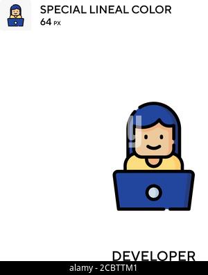 Developer Special lineal color vector icon. Developer icons for your business project Stock Vector