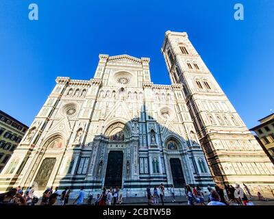 The Florence Cathedral and Giotto's Campanile Stock Photo