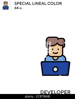 Developer Special lineal color vector icon. Developer icons for your business project Stock Vector