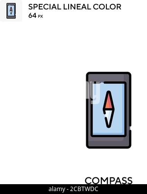 Compass Special lineal color vector icon. Compass icons for your business project Stock Vector