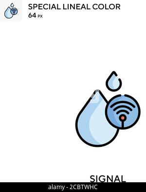 Signal Special lineal color icon. Illustration symbol design template ...