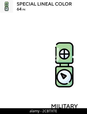 Military Special lineal color vector icon. Military icons for your business project Stock Vector
