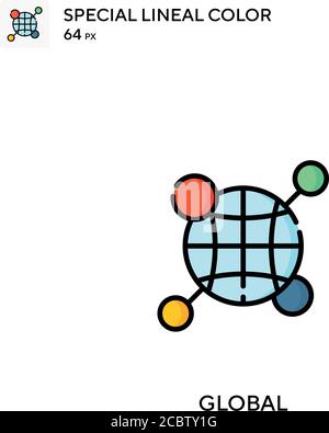 Global Special lineal color vector icon. Global icons for your business project Stock Vector