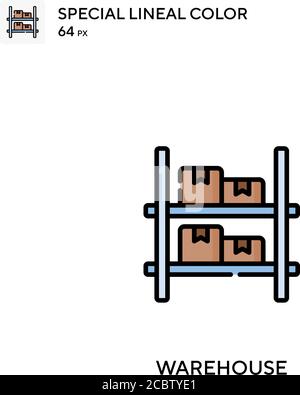 Warehouse Special lineal color vector icon. Warehouse icons for your business project Stock Vector