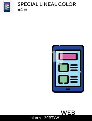 Web Special lineal color vector icon. Web icons for your business project Stock Vector