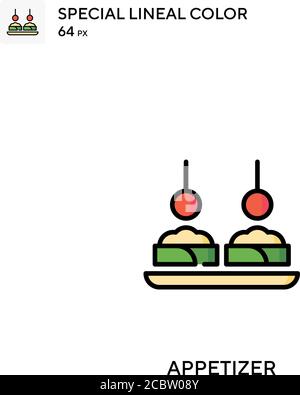 Appetizer Special lineal color vector icon. Appetizer icons for your ...