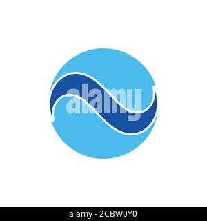 curves geometric 3d flat logo vector Stock Vector Image & Art - Alamy