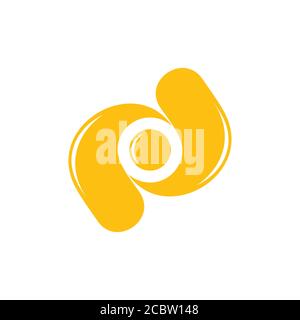 circle rotation water colorful logo vector Stock Vector