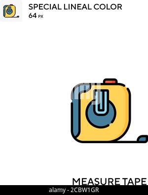 Measure tape Special lineal color vector icon. Measure tape icons for ...