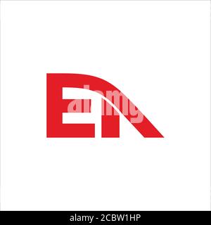 abstract letter ea linked geometric line logo vector Stock Vector