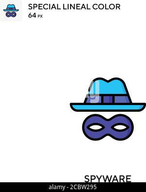 Spyware Special lineal color vector icon. Spyware icons for your business project Stock Vector