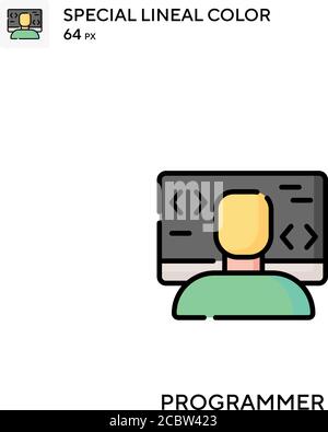 Programmer Special lineal color vector icon. Programmer icons for your business project Stock Vector