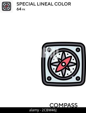 Compass Special lineal color vector icon. Compass icons for your business project Stock Vector
