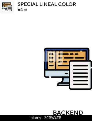 Backend Special lineal color vector icon. Backend icons for your business project Stock Vector