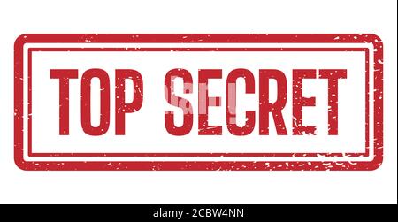 Top secret rubber stamp. For documents isolated on white background. vector illustration. Stock Vector