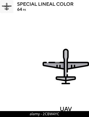 Uav Special lineal color vector icon. Uav icons for your business project Stock Vector