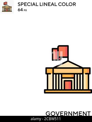 Government Special lineal color vector icon. Government icons for your business project Stock Vector