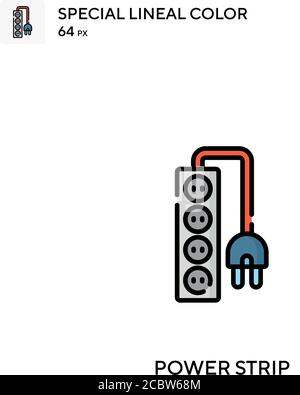 Power strip Special lineal color vector icon. Illustration symbol ...