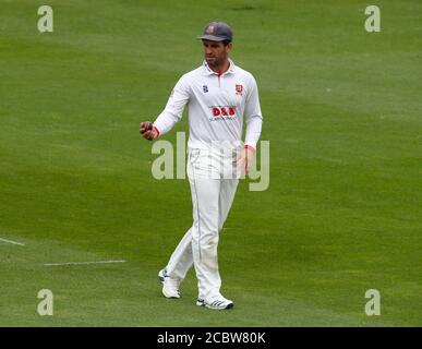 HOVE, United Kingdom, AUGUST 15:Essex's Ryan ten Doeschate during day one of Bob Willis Trophy Southern Group between Sussex CCC and Essex  CCC at 1st Stock Photo