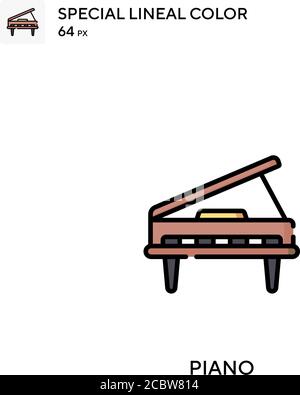 Piano Special lineal color icon. Illustration symbol design template ...