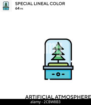 Artificial atmosphere Special lineal color vector icon. Artificial atmosphere icons for your business project Stock Vector