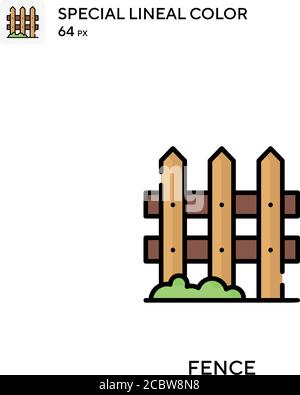 Fence special lineal color vector icon. Fence icons for your business ...