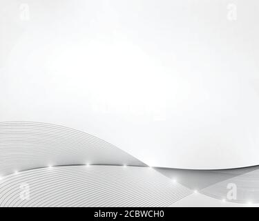 White wavy abstract background. Stock Vector