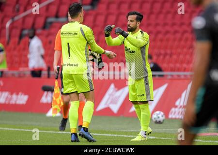 AMSTERDAM, NETHERLANDS - AUGUST 8: Keeper Etienne Vaessen of RKC Waalwijk, Keeper Kostas Lamprou of RKC Waalwijk seen during the pre season match  Ajax v RKC Waalwijk on August 8, 2020 in Amsterdam, The Netherlands.  *** Local Caption *** Etienne Vaessen, Kostas Lamprou Stock Photo