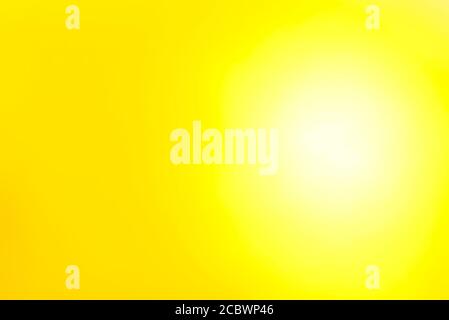 Soft defocused background of round yellow color light gradient Stock Photo