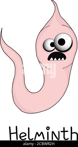 helminths, roundworms. intestinal parasites. warning sign parasitism ...