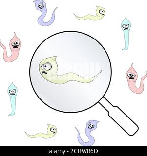 helminths, roundworms. intestinal parasites. warning sign parasitism , vector illustration. The concept of parasites in humans and humans. Stock Vector