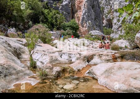 Gorropu canyon in Sardinia island Stock Photo