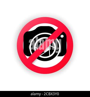 No photo, no video icon. Vector on isolated white background. EPS 10 Stock Vector