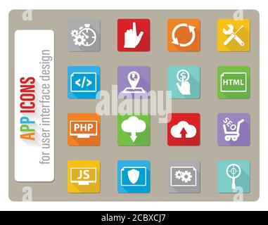 seo icon set Stock Vector