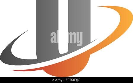 Letter circle Logo, Concept Letter + icon circle Stock Vector