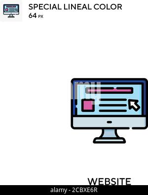 Website Special lineal color vector icon. Website icons for your business project Stock Vector