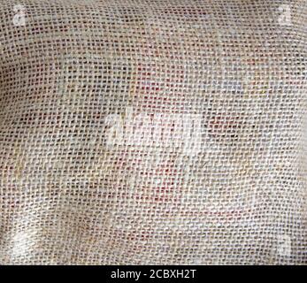 This one has a fairly rough texture. This was once a burlap, woven using goat hair with a dark color. In addition, burlap fabric is also made from jut Stock Photo