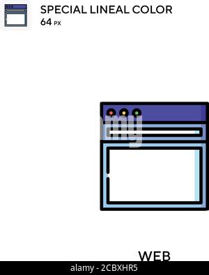 Web Special lineal color vector icon. Web icons for your business project Stock Vector