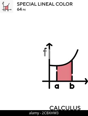 Calculus Special lineal color vector icon. Calculus icons for your business project Stock Vector